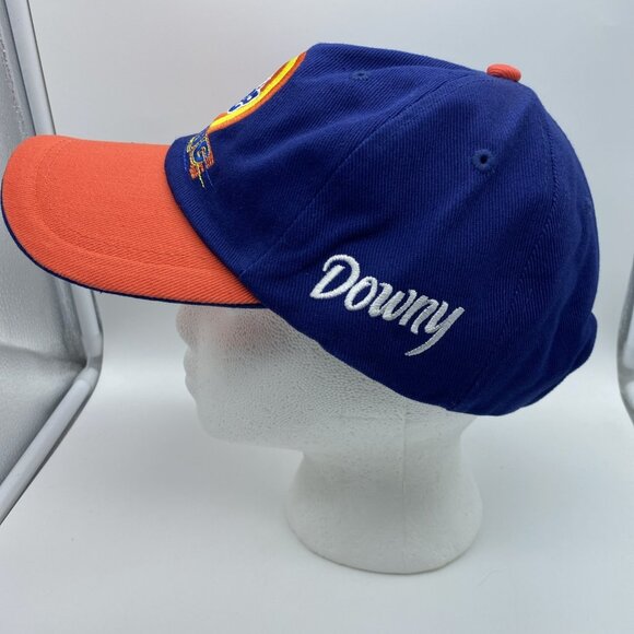 Tide Racing Blue Orange 32 Adjustable Adult Baseball Cap Hat Hook-Loop Downey - Picture 5 of 14